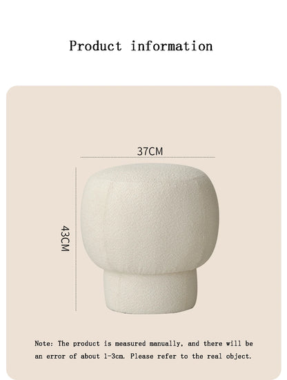 Nordic Furniture, Living Room Sofa Stools, Bedroom Dressing Stool, Porch Shoe Changing Stool, Circular Mobile Seat,Leisure Chair