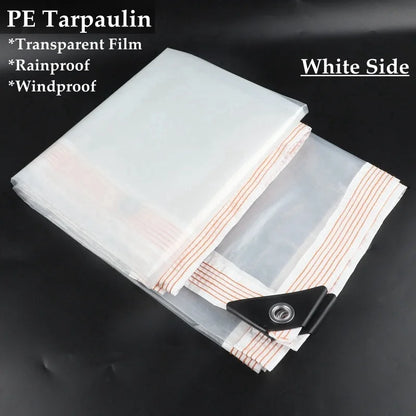 New Transparent PE Tarp Gazebo Canopy Awnings Outdoor Garden Succulent Plants Rainproof Cloth Keep Warm Tarpaulin
