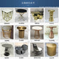 Fresh Four-Leaf Clover Tea Table Tear Drop Coffee Table Brushed Bronze Craft Adler Shaped Sofa Side Table
