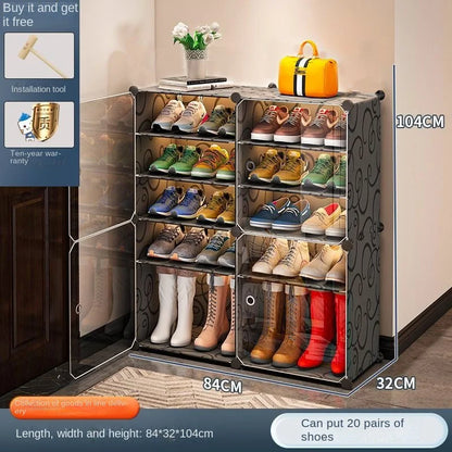 Shoerack Cabinet Shoe Rack Storage Organizer Shelf Shoes Entrance Hallway Furniture Cupboards Splicing Dustproof Transparent Box