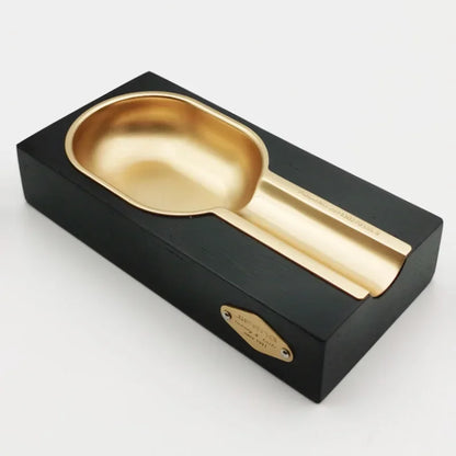 Cigar Gadgets Home wood Ashtray Portable alloy up-grade single Ash Tray Tobacco Cigarette Ashtrays Holder man gift