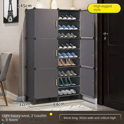 Modern Home Furniture Shoe Rack Cabinets Storage Organizers For Room Cupboard Hallway Entrance Shelf Shoes Layers Dustproof