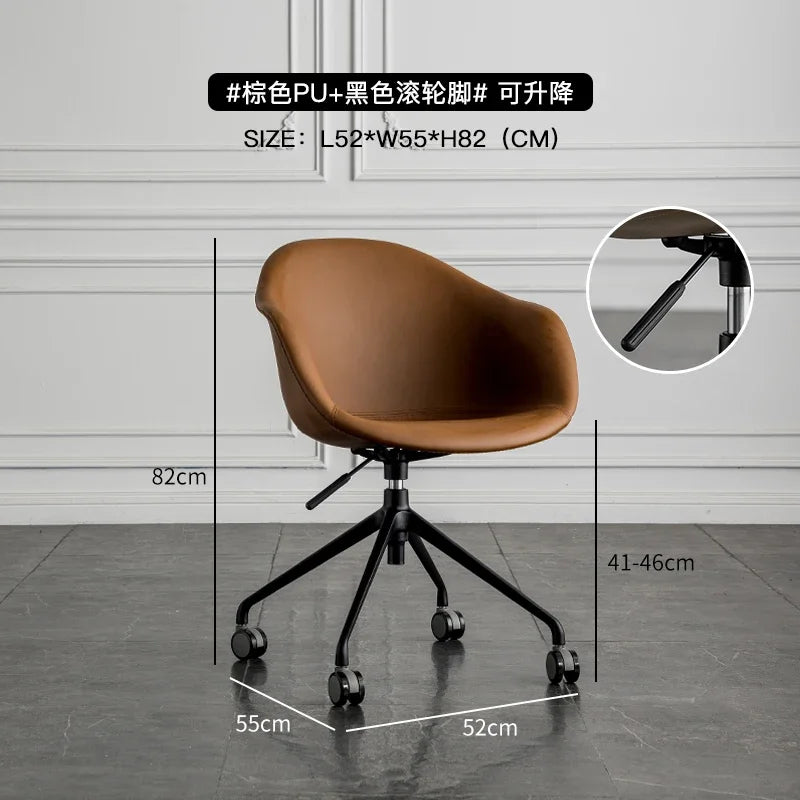 Nordic Computer Chair Creative Office Staff Lifting Swivel Chair Backrest Chair