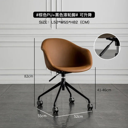 Nordic Computer Chair Creative Office Staff Lifting Swivel Chair Backrest Chair