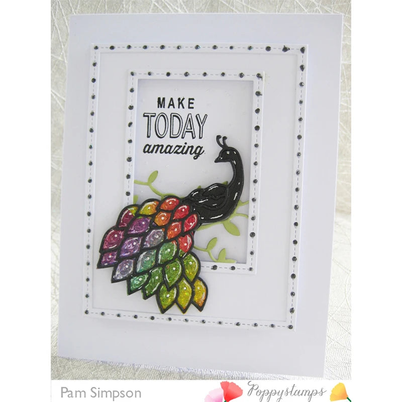 New Hot Selling Christmas Rectangle Frame Series Metal Cutting Die Scrap Book Stamps/photo Albums Decorative Embossed Diy Handma