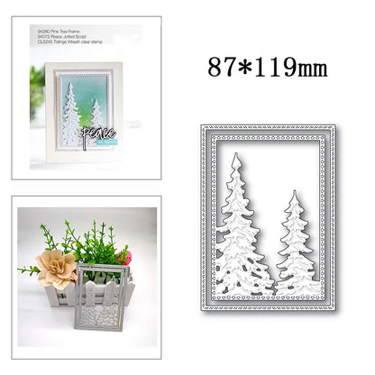 New Hot Selling Christmas Rectangle Frame Series Metal Cutting Die Scrap Book Stamps/photo Albums Decorative Embossed Diy Handma