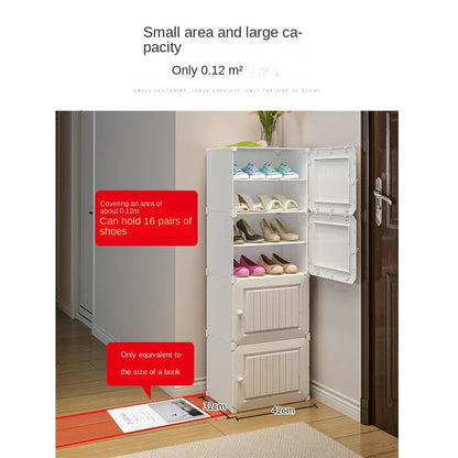 Shoe Rack Storage Cabinet Simple Household Small Entrance Modern Dormitory Home Furniture Living Room Shoes Organizer Cupboards