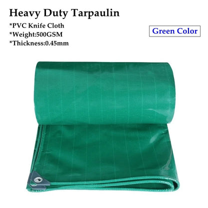 10 Colors 500GSM Heavy Duty PVC Tarpaulin Waterproof Knife Cloth Camping Tent Groundsheet Gazebos Canopy Awnings Shading Sails