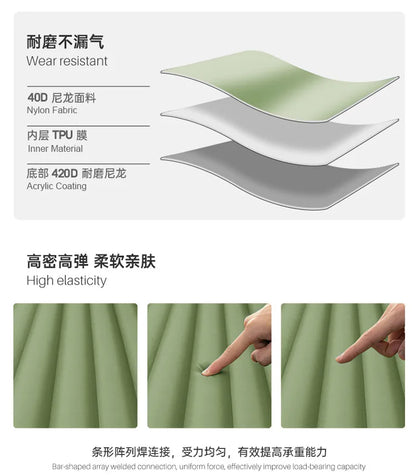 Outdoor Camping Inflatable Folding Seatings Picnic Beach Leisure Portable Cushion Backrest Lying Chair Air Cushion Chairs