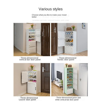 Shoe Rack Storage Cabinet Simple Household Small Entrance Modern Dormitory Home Furniture Living Room Shoes Organizer Cupboards