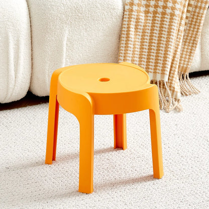 Dining Chairs Thickening Backrest Nordic Chair Plastic Stool Rotundity Stackable Modern Furniture Nordic Chair