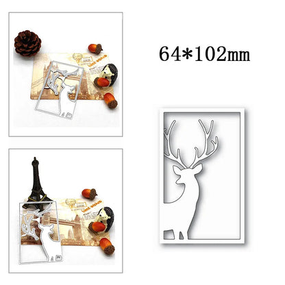 New Hot Selling Christmas Rectangle Frame Series Metal Cutting Die Scrap Book Stamps/photo Albums Decorative Embossed Diy Handma