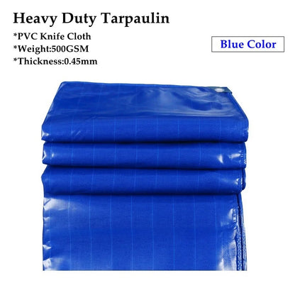 10 Colors 500GSM Heavy Duty PVC Tarpaulin Waterproof Knife Cloth Camping Tent Groundsheet Gazebos Canopy Awnings Shading Sails