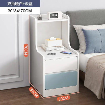 Bedside table, simple modern small ultra narrow storage cabinet, simple bedside storage rack