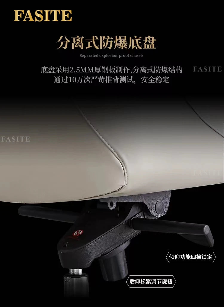 Yenstone Modern Luxury Comfort Lifted Chair Office Office Desk and Chair Giorgetti Light Luxury Computer Desk Boss Manager Chair