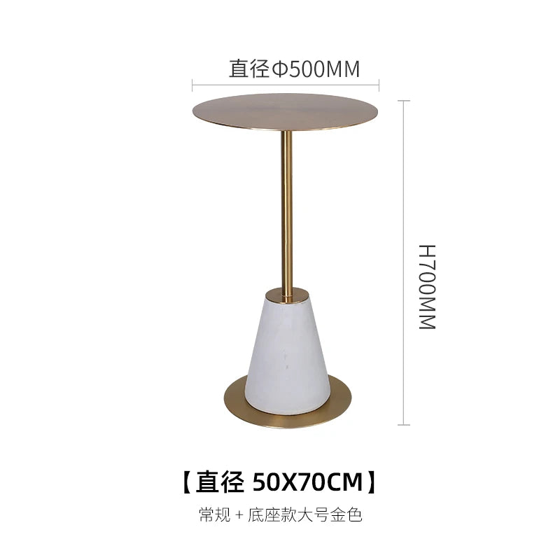 Milk Tea Shop Cement Side Table Simple Modern Concrete Side Table Designer Living Room Nordic Heytea Coffee Shop Round Table
