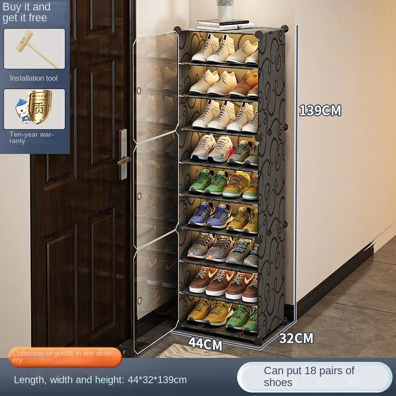 Shoerack Cabinet Shoe Rack Storage Organizer Shelf Shoes Entrance Hallway Furniture Cupboards Splicing Dustproof Transparent Box