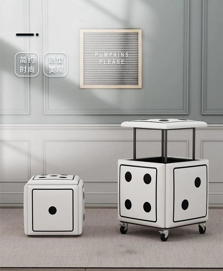 Nordic Furniture 5 In 1 Sofa Soft Stool Cube Storage Folding Shoe Bench Coffee Table Chairs For Kitchen Living Room Stools