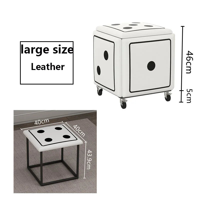 Nordic Furniture 5 In 1 Sofa Soft Stool Cube Storage Folding Shoe Bench Coffee Table Chairs For Kitchen Living Room Stools