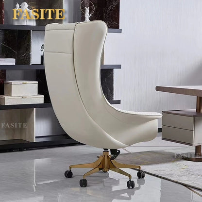 Yenstone Modern Luxury Comfort Lifted Chair Office Office Desk and Chair Giorgetti Light Luxury Computer Desk Boss Manager Chair