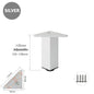 4PCS Furniture Leg Aluminum Triangular Square Sofa Leg with Screw Thickening Metal Furniture Feet Bathroom Cabinet Coffee Table