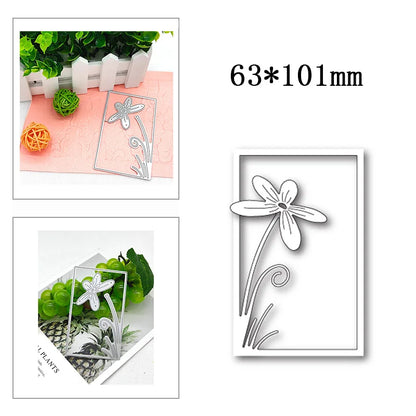 New Hot Selling Christmas Rectangle Frame Series Metal Cutting Die Scrap Book Stamps/photo Albums Decorative Embossed Diy Handma
