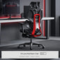 Black and white tone E3 three-zone waist protection ergonomic chair office computer chair
