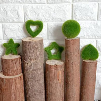 1PC Artificial Potted Plant Green Potted Plants Small Bonsai Grass Ball Home Xmas Desktop Simulation Flower Bonsai Photo Props