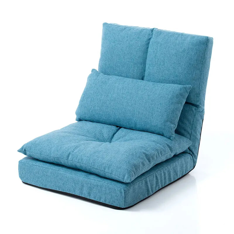 Floor Chair Japanese Style Adult Foldable Multifunctional Leisure Tatami Lazy Sofa Folding Chaise Lounge Soft and Comfortable