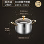 316 Stainless Steel Steamer Drain Steamer Rice Steamer Household Milk Pot Soup Pot Steamer Water Cooking Pot Couscous