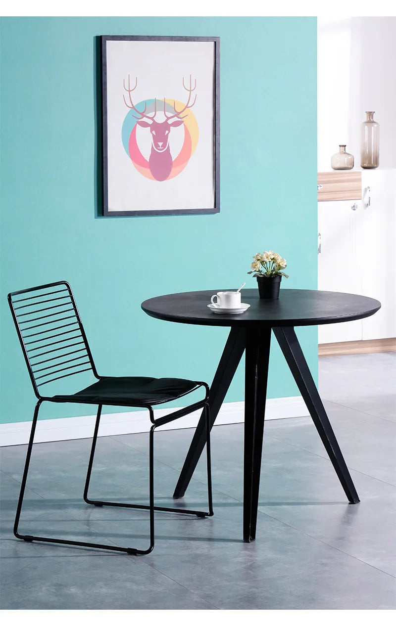 Nordic Dining Chair Modern Minimalist Creative Outdoor Iron Wire Personality Office Hollow Leisure Computer Chair Dropshipping