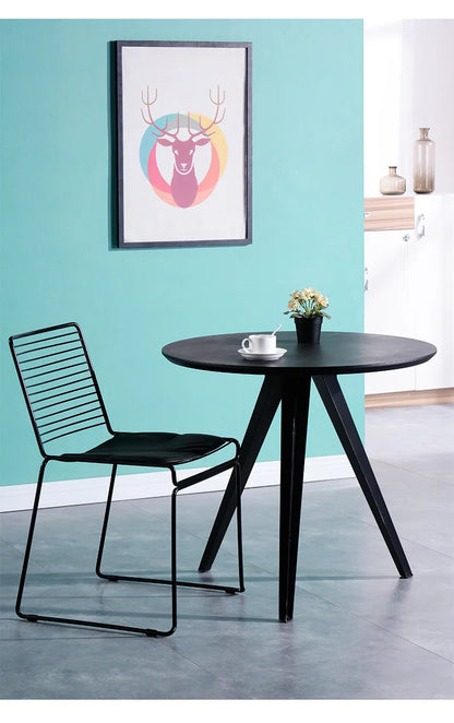 Nordic Dining Chair Modern Minimalist Creative Outdoor Iron Wire Personality Office Hollow Leisure Computer Chair Dropshipping