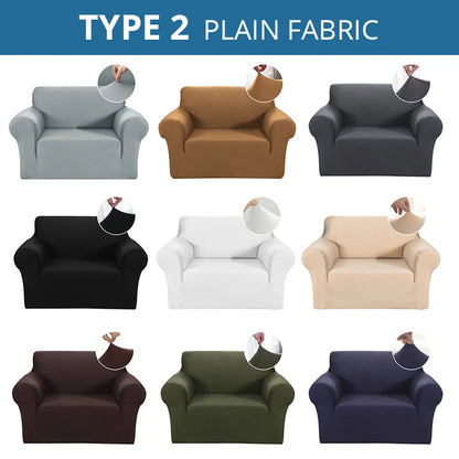 4 Types Armchair Cover Elastic Sofa Cover for Living Room Stretch Furniture Slipcover for Chairs 1 Seat Couch Cover Case