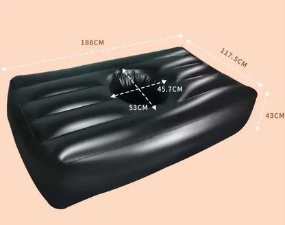 BBL Bed with Hole After Surgery for Butt Inflatable Brazilian BBL Mattress for Post Surgery Recovery Sleeping Portable Air Bed