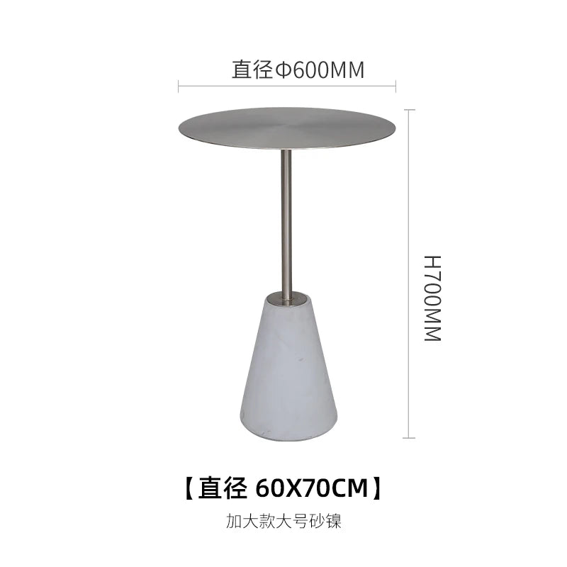 Milk Tea Shop Cement Side Table Simple Modern Concrete Side Table Designer Living Room Nordic Heytea Coffee Shop Round Table