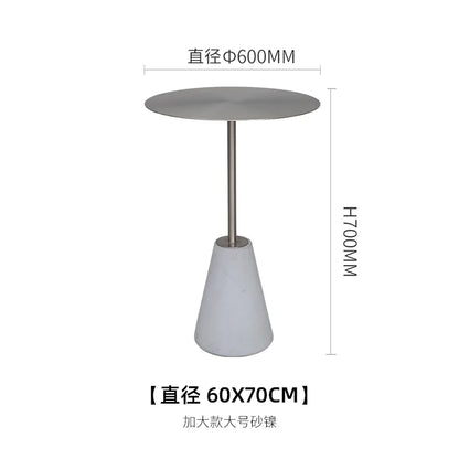 Milk Tea Shop Cement Side Table Simple Modern Concrete Side Table Designer Living Room Nordic Heytea Coffee Shop Round Table
