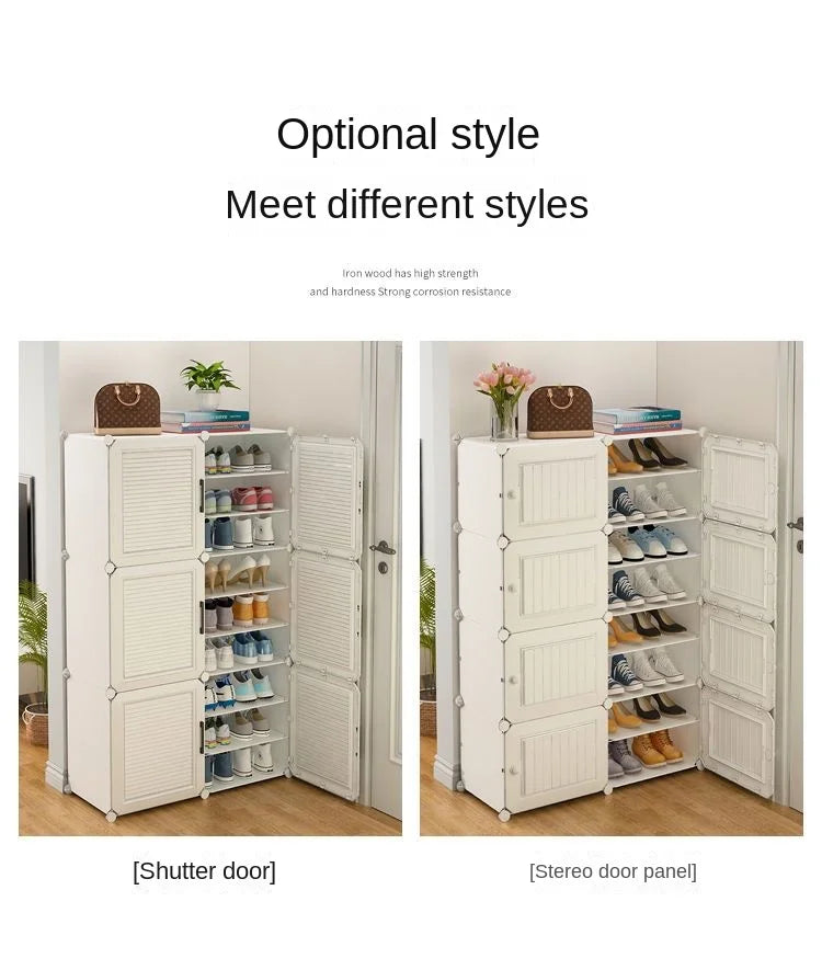 Shoe Rack Storage Cabinet Simple Household Small Entrance Modern Dormitory Home Furniture Living Room Shoes Organizer Cupboards