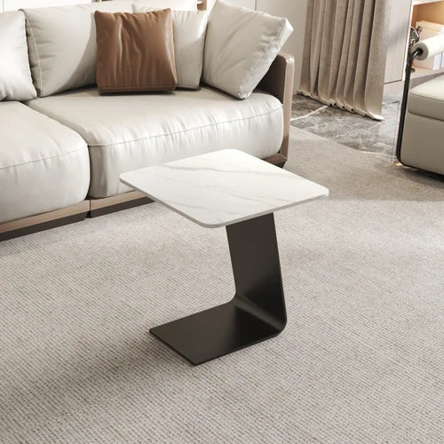 Tempered glass coffee table, living room, household, simple combination, round table, high-end feeling, small unit, side table