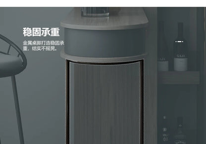 Pqf Retractable Bar Table against the Wall Family Living Room Partition Integrated