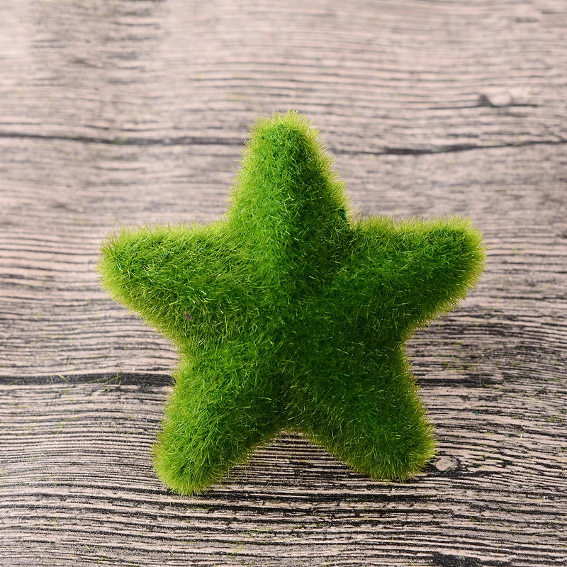1PC Artificial Potted Plant Green Potted Plants Small Bonsai Grass Ball Home Xmas Desktop Simulation Flower Bonsai Photo Props