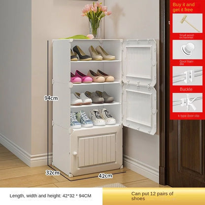 Shoe Rack Storage Cabinet Simple Household Small Entrance Modern Dormitory Home Furniture Living Room Shoes Organizer Cupboards