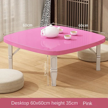Furniture For Home Folding Household Small Tea Coffee Square Tables Simple Dining Carpet Tatami Bed Desk Balcony Computer Table