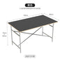 DPstudio vintage simple desk, stainless steel rectangular dining table, blogger, same conference table Bauhaus