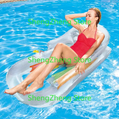 Water hammock recliner inflatable floating bed swimming pool floating swimming mattress sea swimming ring