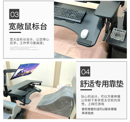 Cross bed computer desk, laptop desktop computer desk, bedside table, lifting table, lazy table, cockpit suspension bracket