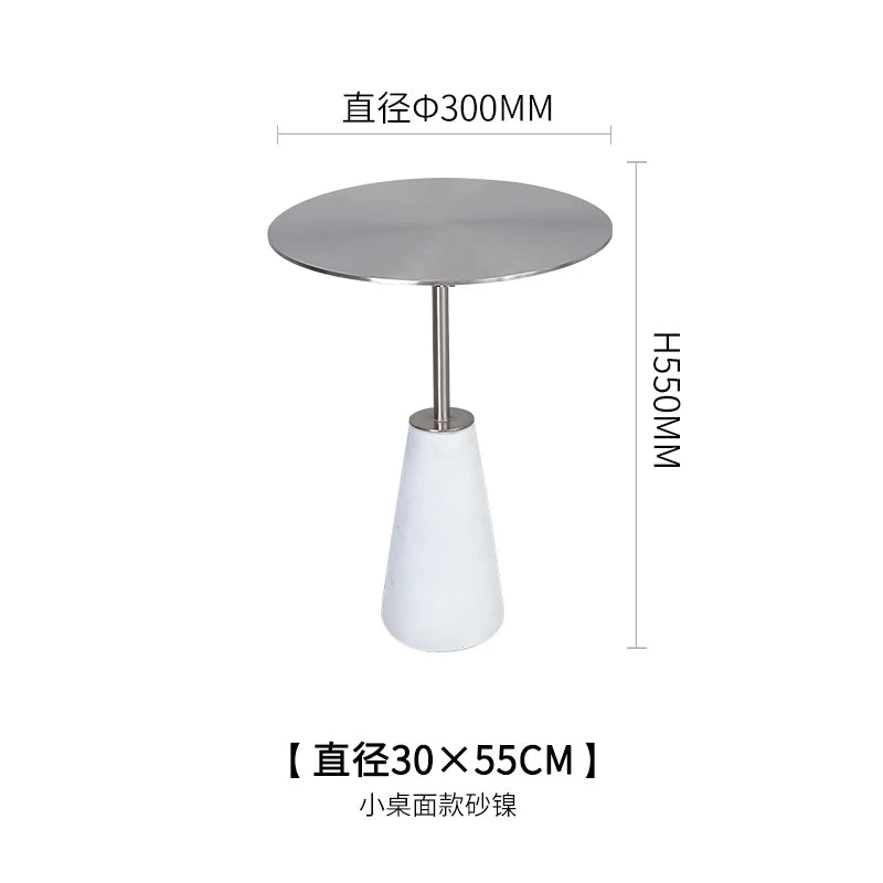 Milk Tea Shop Cement Side Table Simple Modern Concrete Side Table Designer Living Room Nordic Heytea Coffee Shop Round Table