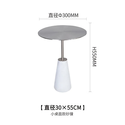 Milk Tea Shop Cement Side Table Simple Modern Concrete Side Table Designer Living Room Nordic Heytea Coffee Shop Round Table