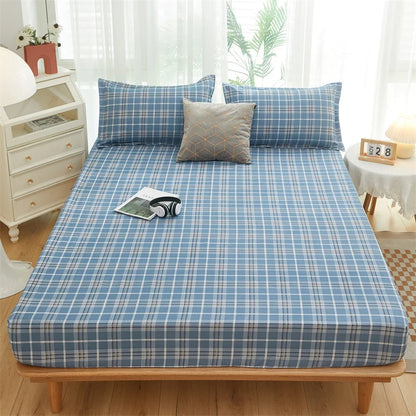 Yaapeet Home Textile Cartoon Blue Whale Bedding Fitted Sheet King Queen Single Size Boy Girl Kid Bed Mattress Cover Protector