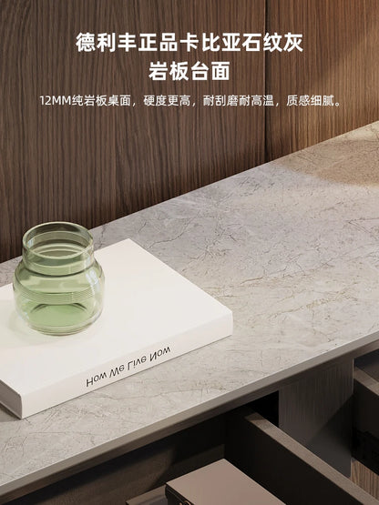 Light Luxury Console Tables Simple Modern Living Room Entrance Side View Table High-End Natural Marble Entrance Cabinet