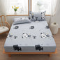 1pc 100% polyester printing bed mattress set with four corners and elastic band sheets hot sale(pillowcases need order)
